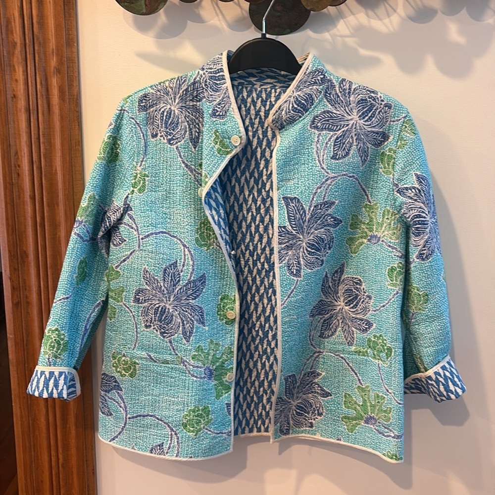 Quilted Summer Cotton Jacket Reversible NWT